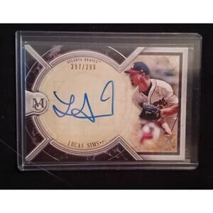 2018 Topps Museum Collection Archival 297/299 Lucas Sims #AA-LSI Rookie Auto RC